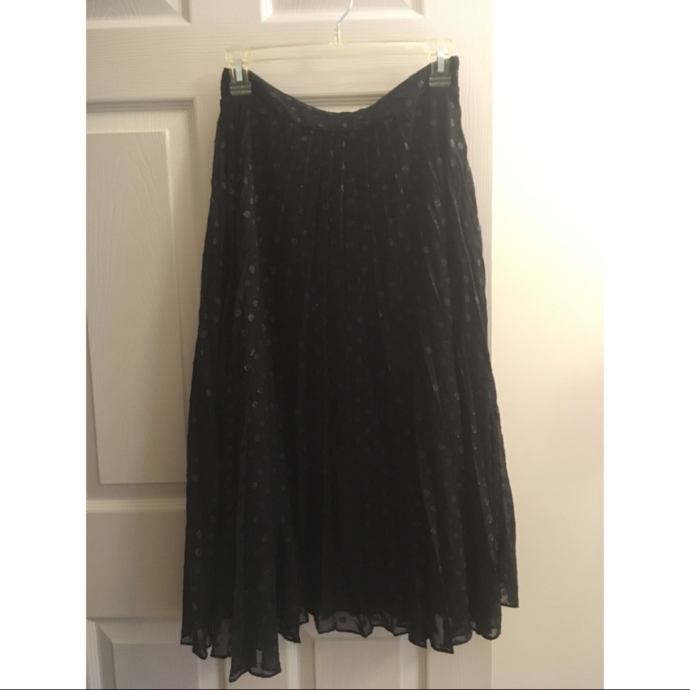 Pleated Midi Skirt